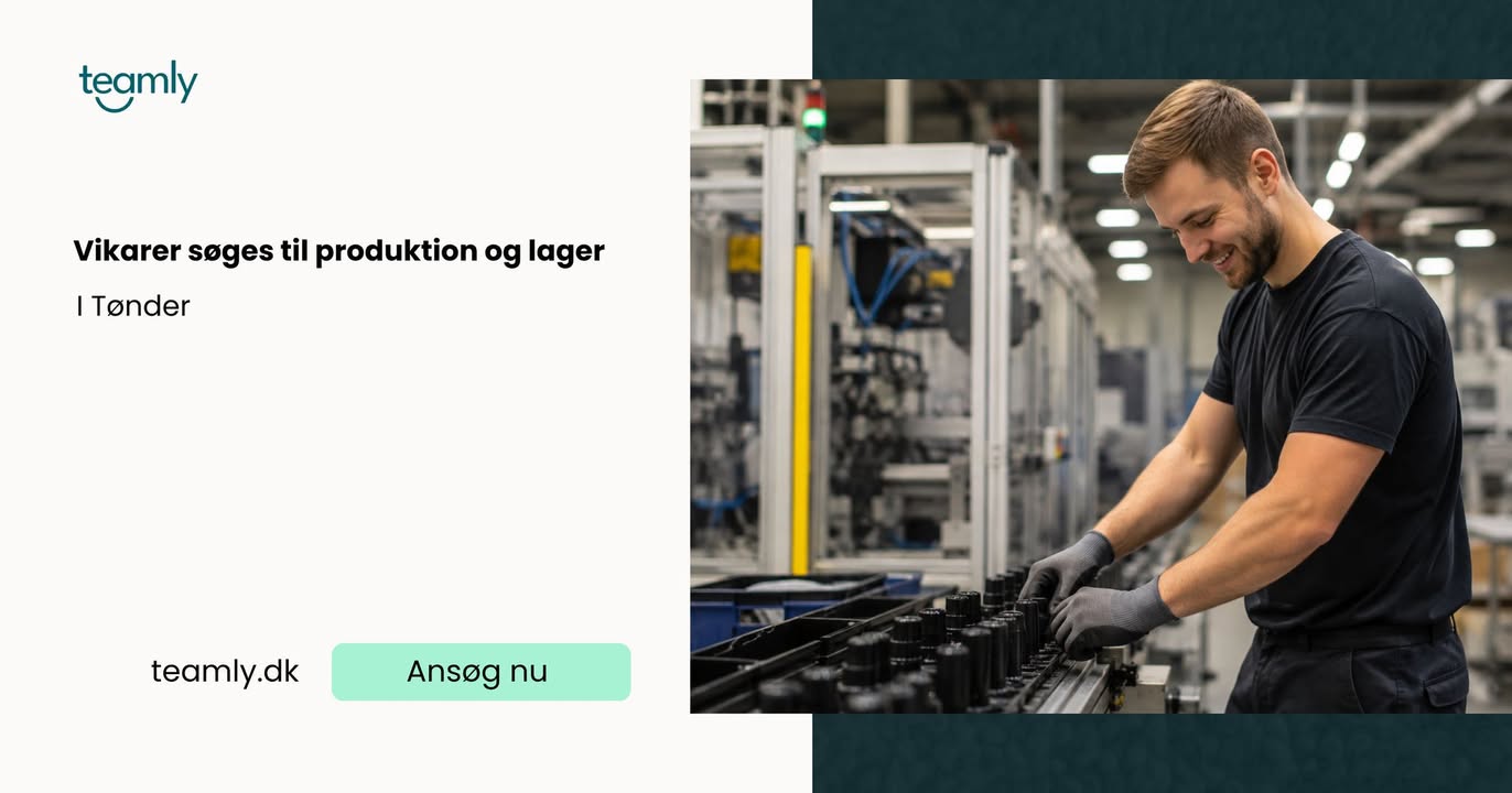 Production workers for permanent night shift in wood production – Rødding