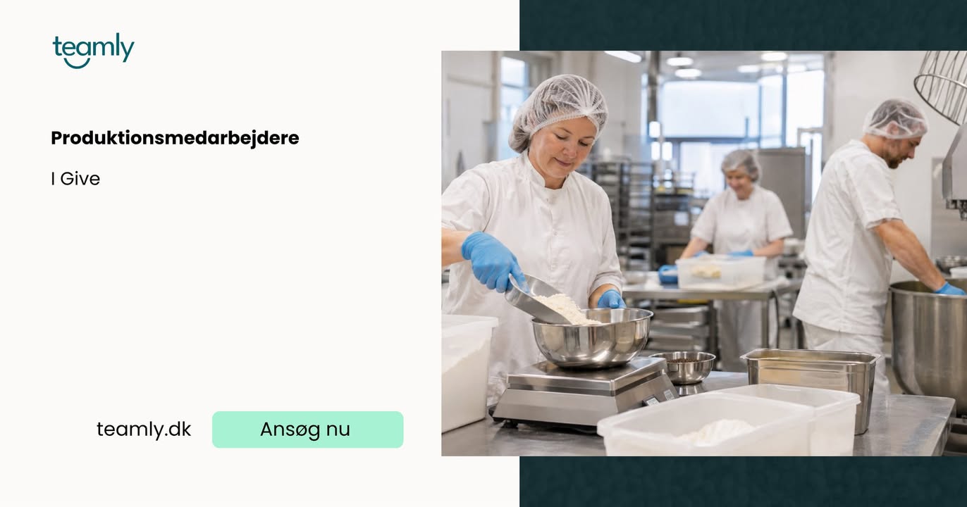 Production workers wanted for day shift in Give