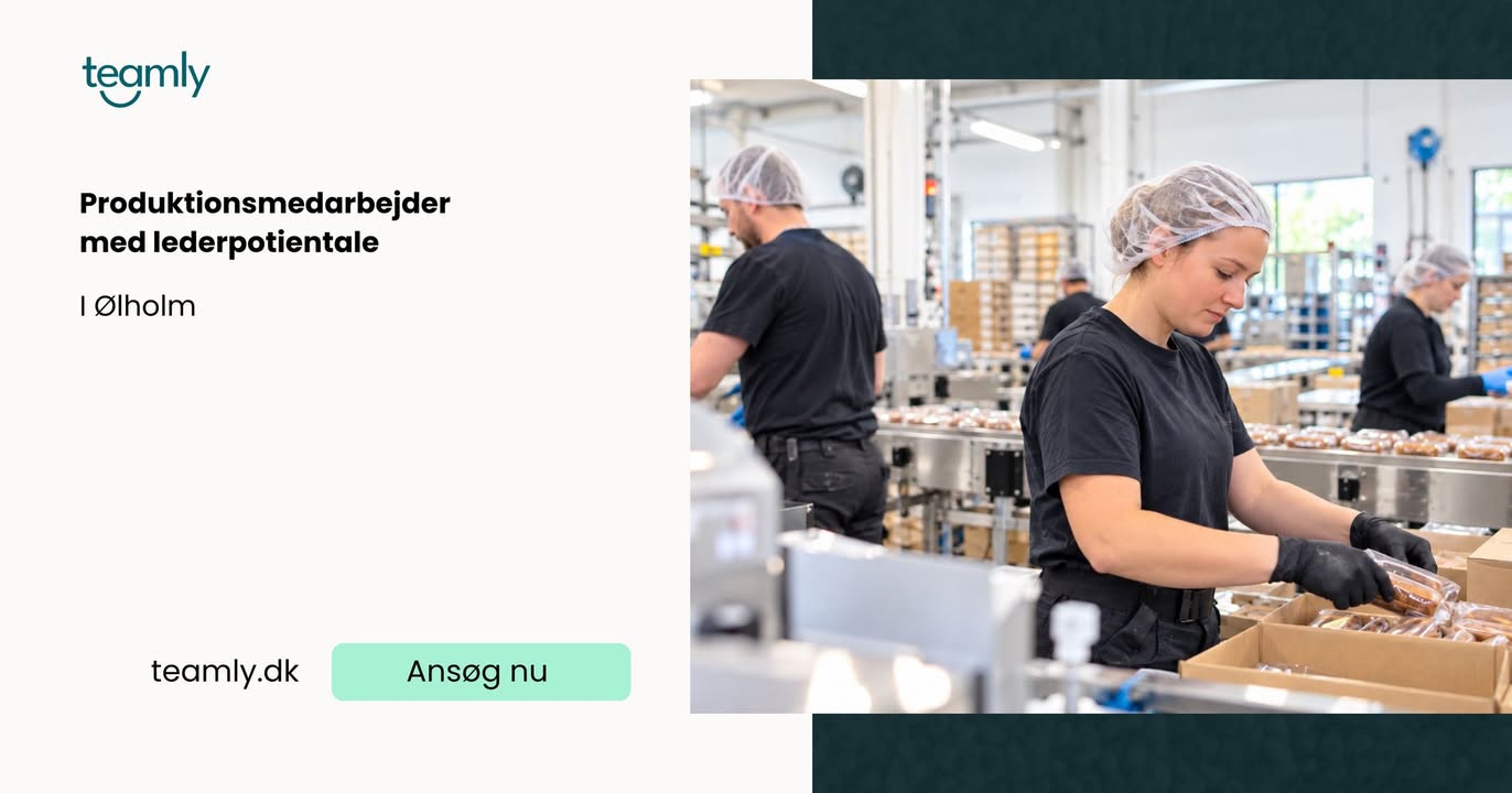 Production worker with potential for more – evening shift in Ølholm